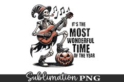 It&#039;s The Most Wonderful Time| Halloween Skeleton Sublimation Product Image 1