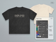 Oversized Streetwear T-Shirt Mockup PSD Bundle Front Back Product Image 2