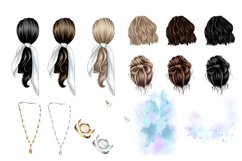 Fashionable girl clipart Product Image 3