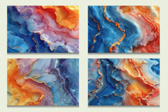 Pastel Alcohol Ink Marble Cutting Boards sublimation Designs Product Image 2