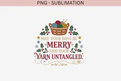 Christmas crochet png design for T-shirts Product Image 2