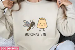 You Complete me PNG ,Valentine Sublimation PNG Product Image 1