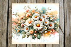 Watercolor Flowers | 8 gentle tumbler Sublimation designs Product Image 2