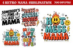 Retro Mama Sublimation png Product Image 1