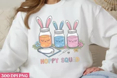 Hoppy Squad PNG, Retro Nurse Easter Sublimation PNG Product Image 2
