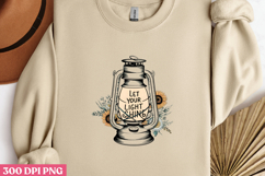 LET YOUR LIGHT SHINE PNG, Motivational sublimation PNG Product Image 3
