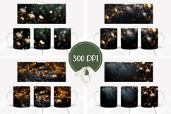 Christmas Glitter Mug Wrap, Christmas Mug Sublimation PNG Product Image 2