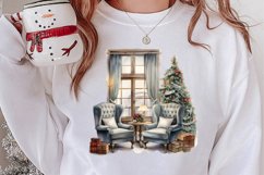 Cozy Christmas Home Clipart Sublimation Product Image 2