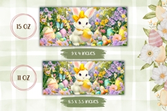 Colorful Easter Bunny Mug Design, Sublimation Easter Mug Product Image 2