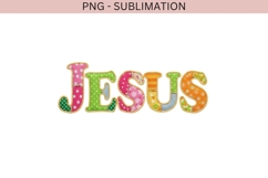Jesus patchwork png design for T-shirts Product Image 2