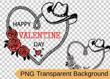 love cowboys svg cut printable, Cowboy Valentine day svg png Product Image 2