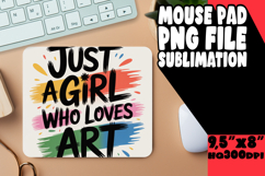 RADIANT MOUSE MAT PNG INSPIRATION, Just A Girl Product Image 1