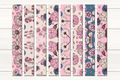 Glitter Modern Flowers | Wristlet &amp; key chain design bundle Product Image 2