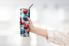 Heart Flower Tumbler Wrap Design Product Image 2