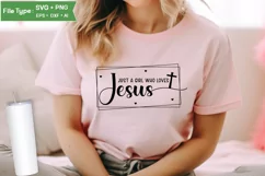 Just A Girl Who Loves Jesus SVG Design | Christian SVG Product Image 2