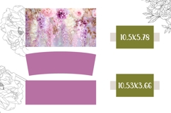 Wisteria Tumbler Design, Cute Flowers 40 Oz Tumbler Wrap Product Image 2