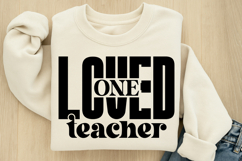 One loved teacher SVG Product Image 2