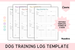 Dog Training Log Template 2 | Session-Based Product Image 1