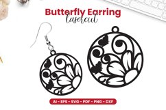 Butterfly Earring Lasercut Product Image 1