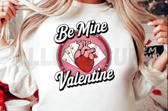 Be Mine Valentine Heart Cards Romantic Design For T-shirt Or Product Image 2