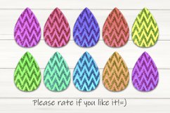 Different colors sublimation earrings glitter design bundle Product Image 2