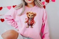 Valentines Day Animals Clipart, Valentines Couple Product Image 2