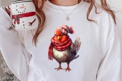 Christmas Farm Animals Sublimation Clipart Product Image 2