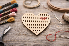 Embroidery base heart digital file Valentine day love cross Product Image 8