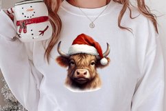 Christmas Farm Animal Peeking Clipart Sublimation Product Image 2