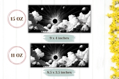 Night Sky Mug Wrap Design, Cosmic Mug Sublimation Product Image 2