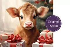 Christmas Tumbler Sublimation, Winter Highland Cow Tumbler Product Image 2