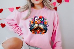 Valentines Day Mandarin Duck Couple, Christmas Clipart Product Image 2