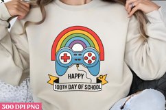 Happy 100th Da PNG, 100 Days Of School Sublimation PNG Product Image 1