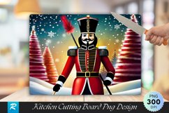 Traditional Nutcracker Christmas Cutting Board PNG Product Image 1