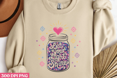 Let your light shine. PNG, Motivational Sublimation Quotes P Product Image 2