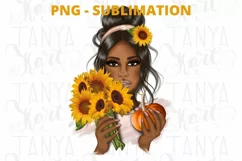 African American, Sunflowers Girl Product Image 2