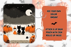Cartoon Halloween Cats Money Card, Printable Halloween Card Product Image 2
