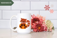 Red Panda Illustration, Cute Red Panda PNG, Cartoon Animals Product Image 2