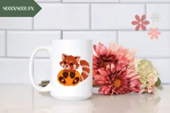 Red Panda Illustration, Cute Red Panda PNG, Cartoon Animals Product Image 2