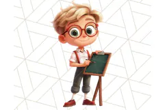 Boy Teacher Clipart PNG, Cute Male Teacher Illustration Product Image 2