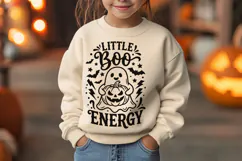 Little Boo Energy Svg, Funny Halloween Svg, Cute Ghost Svg. Product Image 2