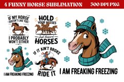 Funny Horse Sublimation Bundle PNG Product Image 3