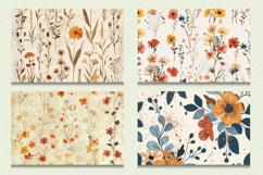 Boho Pressed Flowers Cutting Boards sublimation Design Product Image 2