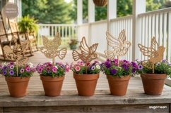 Spring Birds Garden Stakes SVG Bundle | Glowforge | Laser Product Image 2