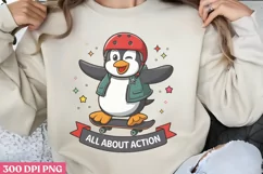 All About Action PNG, Cute Animal Sublimation PNG Product Image 1