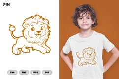 Lion SVG &amp; Clipart - Cartoon SVG Product Image 1
