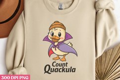 Count Quackula PNG, Funny Duck Sublimation PNG Product Image 1