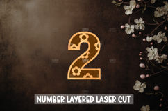 Daisy Numbers 0-9 Laser cut, Home decor Laser Cut Product Image 3