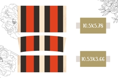 Retro Stripes Tumbler, Retro 40 Oz Tumbler Sublimation Product Image 2