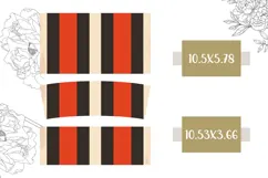 Retro Stripes Tumbler, Retro 40 Oz Tumbler Sublimation Product Image 2